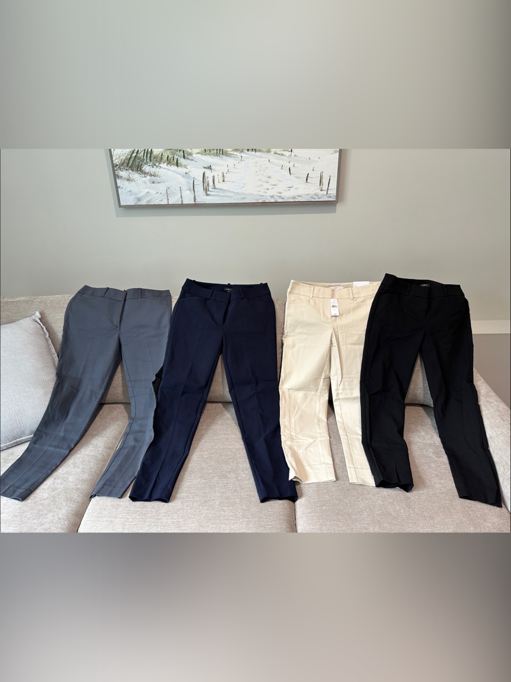 LOFT Women’s Pants Bundle Lot size 2 Julie Ankle Pants NWT